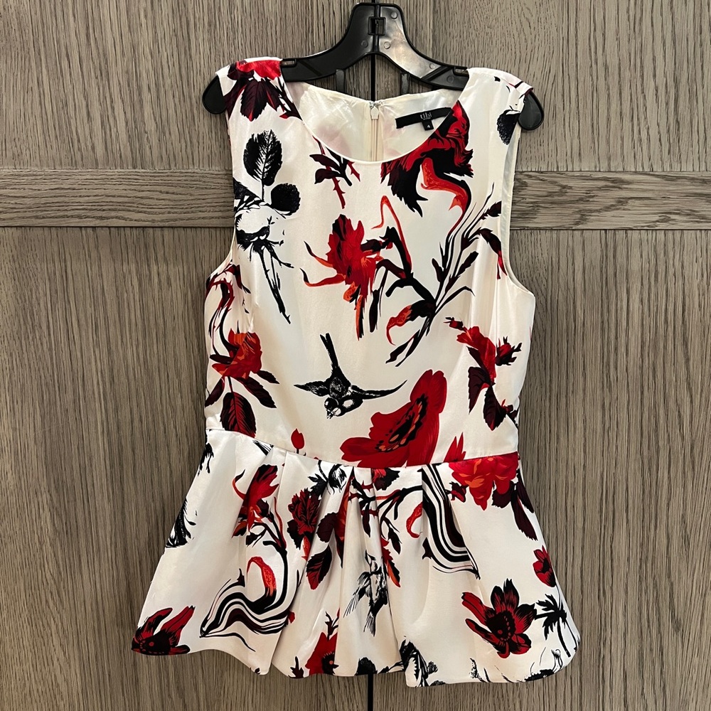 TIBI Silk Sleeveless Top